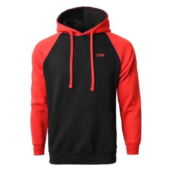 Mens Heavy Raglan Pullover Hoodie
